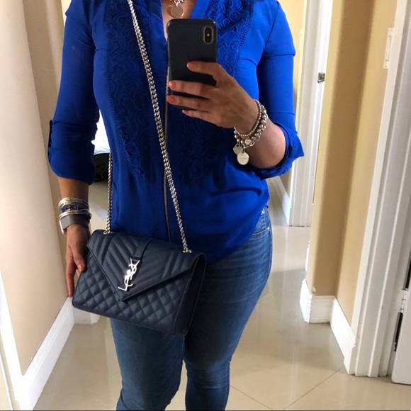 ysl v flap monogram medium